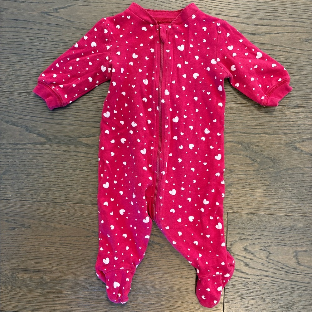 Baby girl zipper cotton sleeper 0-3M brand new